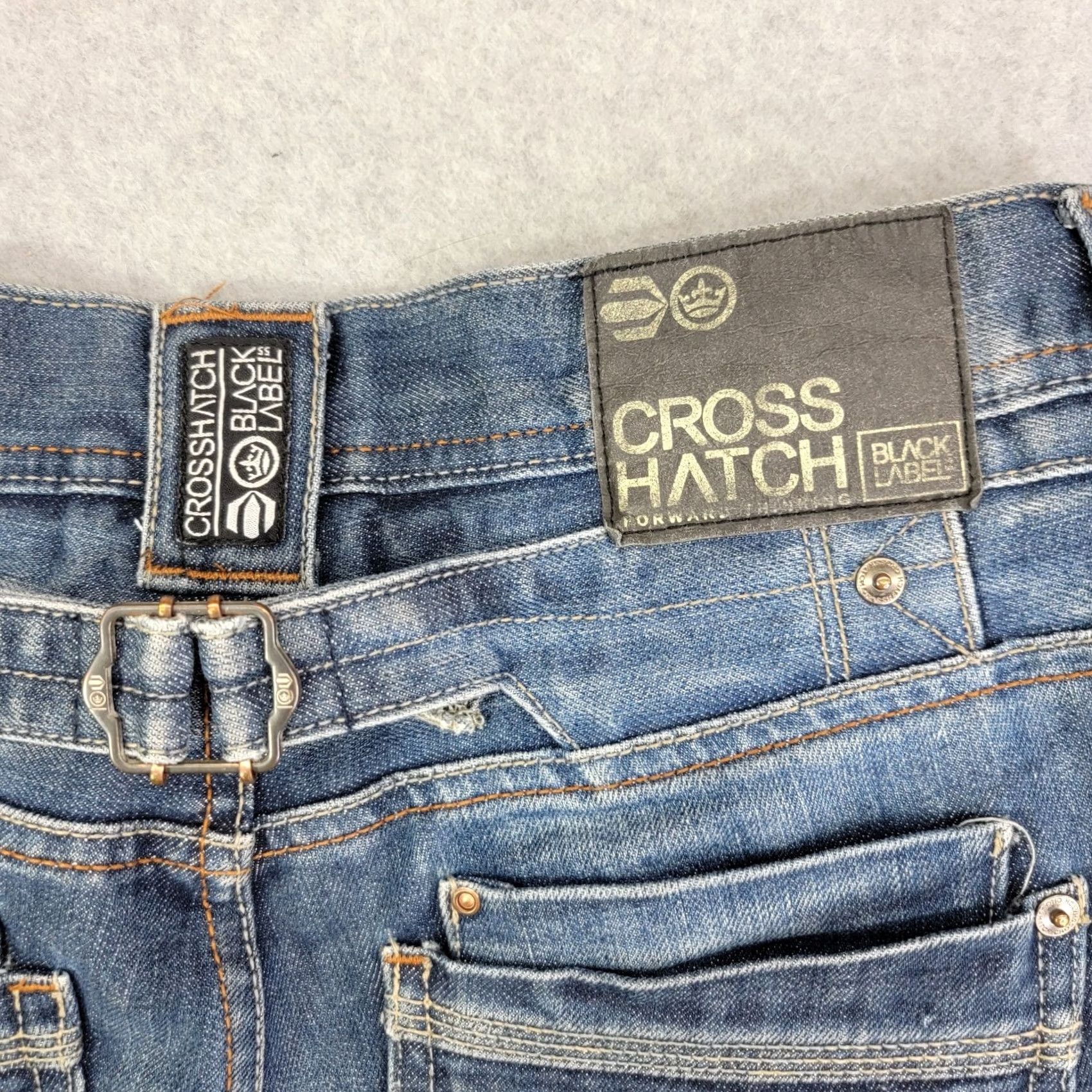 Vintage Mens Crosshatch Black Label Blue Denim Jeans 30w 30L Jeans Mens 30 Blue Denim Crosshatch Black Label 30w 30L Size US 30 / EU 46 - 7 Thumbnail