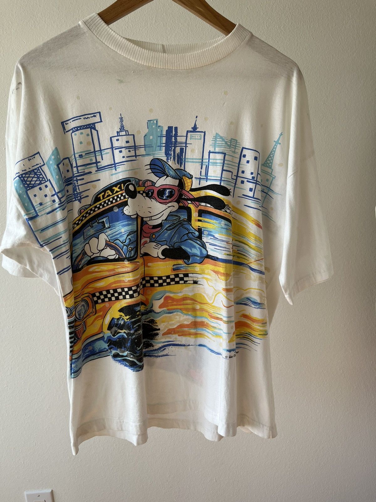 Vintage Goofy Taxi Driver New York Single Stitch Size US L / EU 52-54 / 3 - 8 Thumbnail