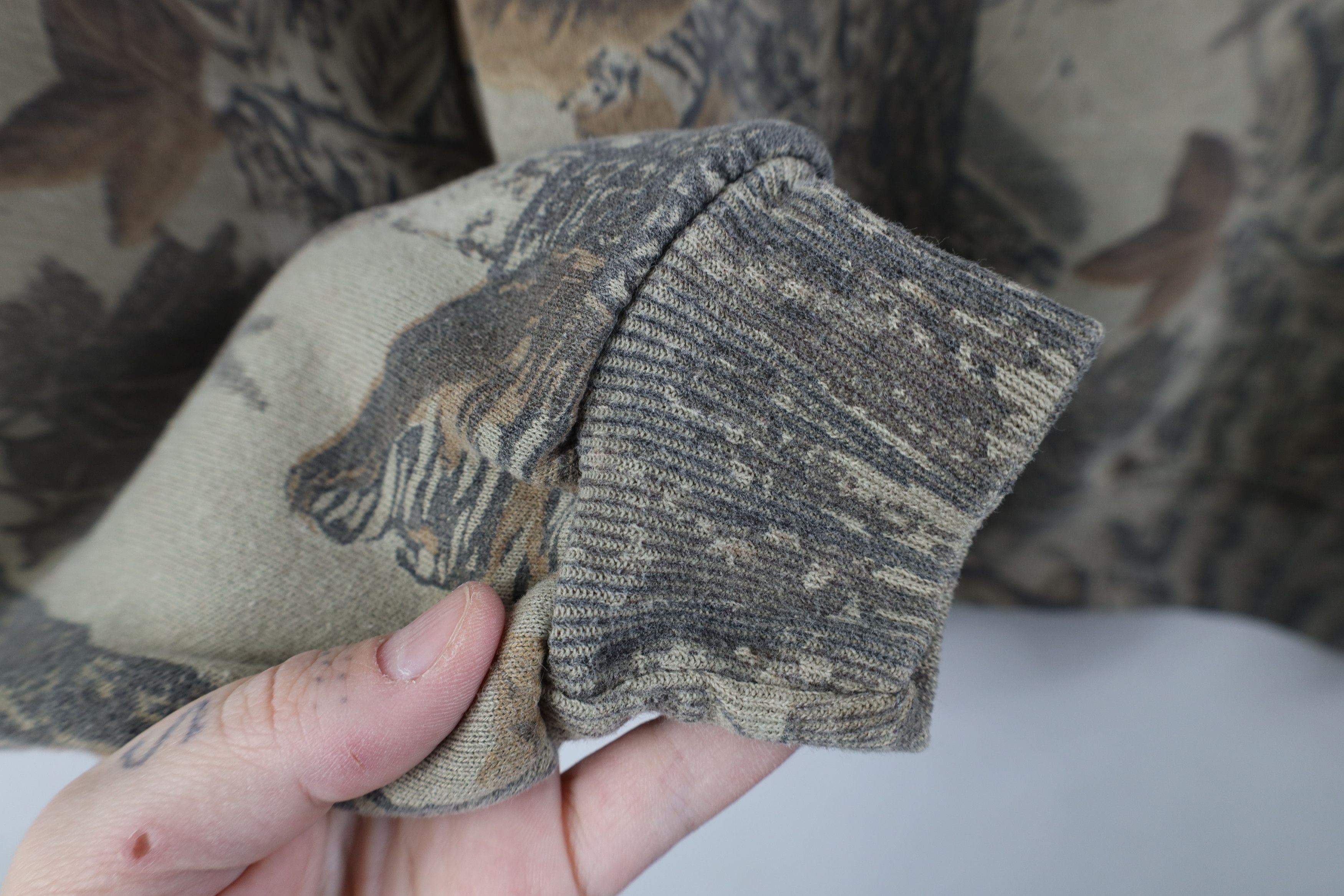 Vintage Vintage 90s NASCAR Camouflage Crewneck Sweatshirt USA Size US L / EU 52-54 / 3 - 7 Thumbnail