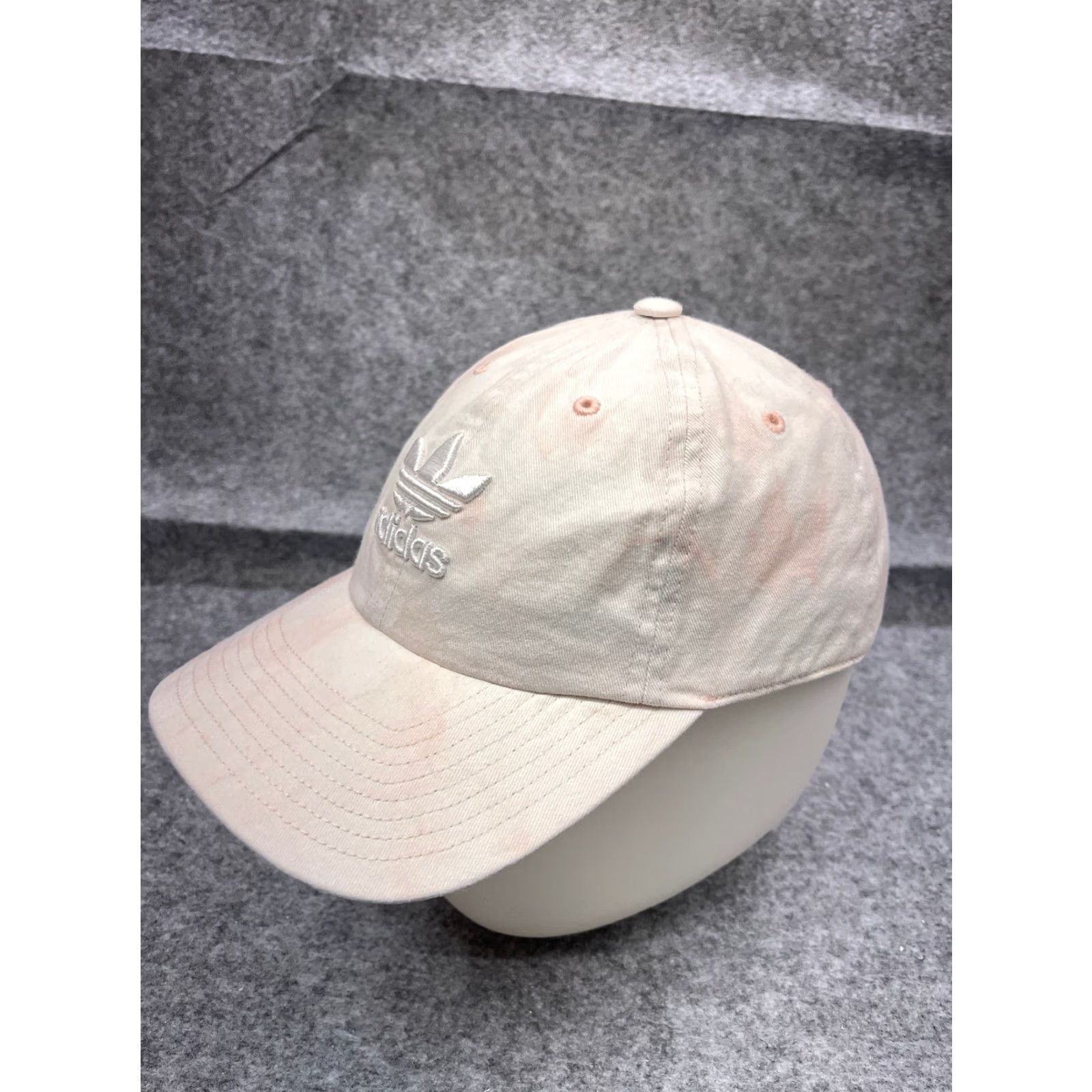 Adidas Adidas Hat Cap Strap Back One Size Pink White Tie Dye 100% Cotton Twill Baseball Cap Unisex Adults Mens Womens Boys Girls Size ONE SIZE - 4 Thumbnail