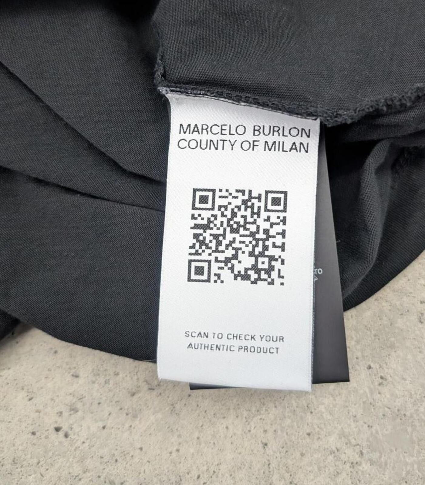 Other Marcelo Burlon Long Sleeve Black Blue Wings County Of Milan Size US XXL / EU 58 / 5 - 4 Thumbnail
