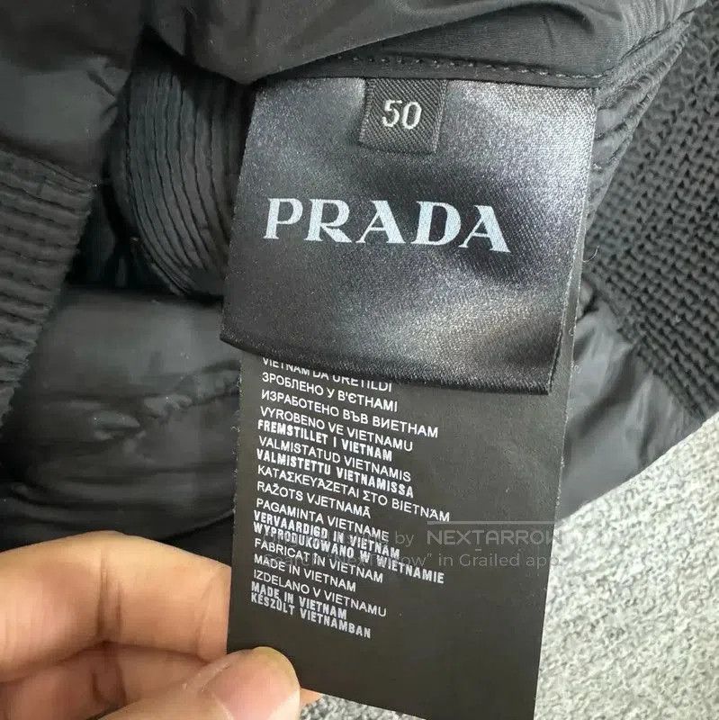 Prada Prada Black Cotton Men's Outerwear Jacket. Size US XL / EU 56 / 4 - 4 Thumbnail