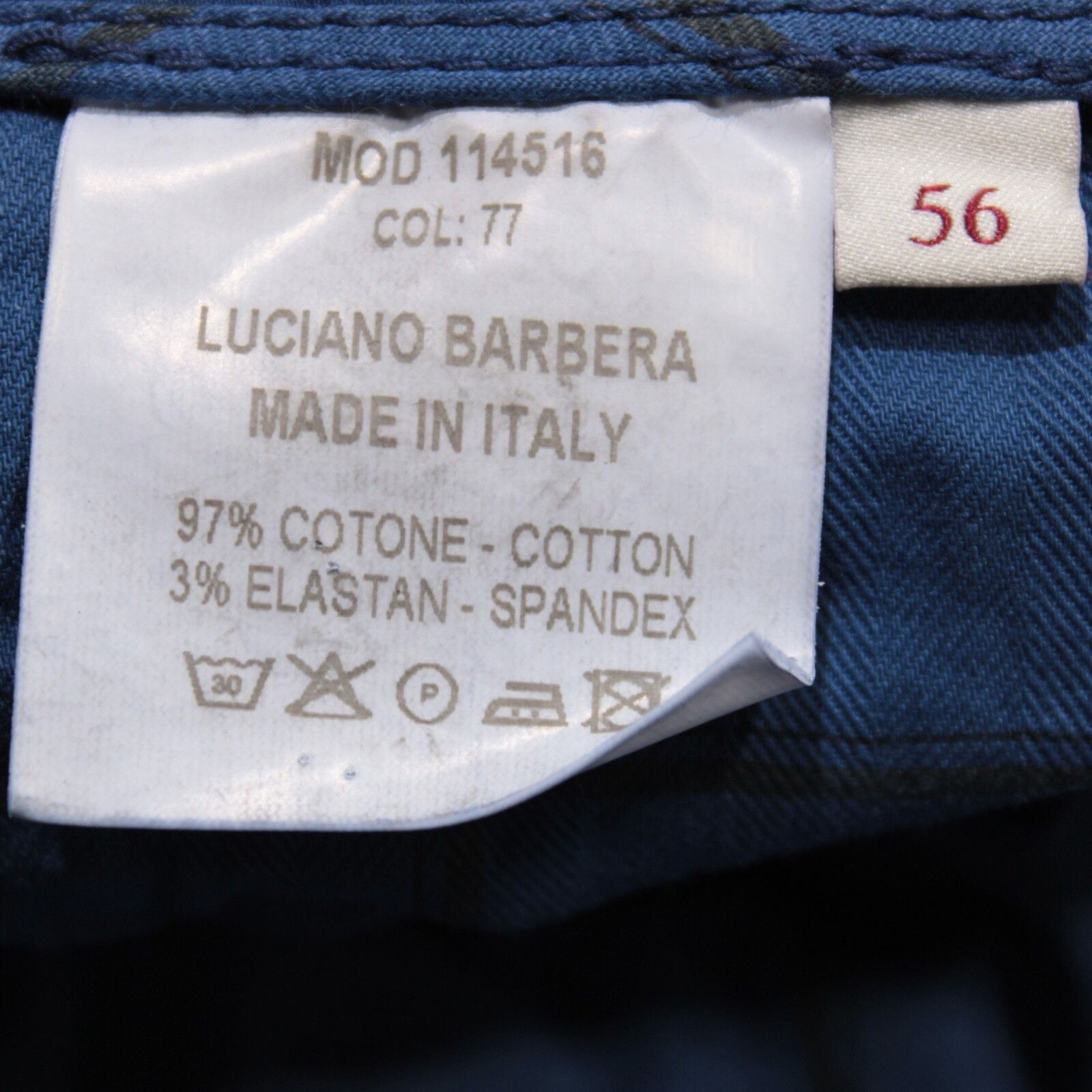 Luciano Barbera Luciano Barbera New with tags Chino Size 40 US In Blue Size US 40 / EU 56 - 6 Thumbnail