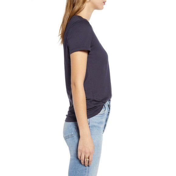 1901 1901 Navy Its Your Day To Shine Graphic Tee Metallic Letteri Size XS / US 0-2 / IT 36-38 - 2 Thumbnail