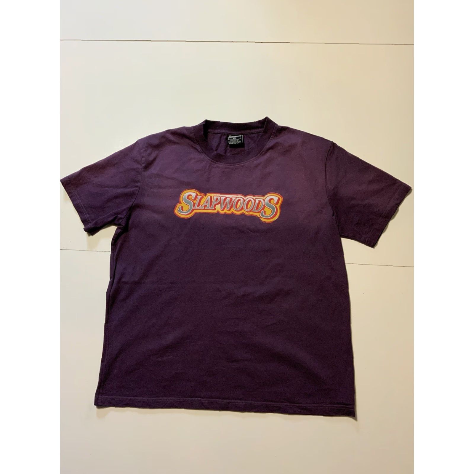 Vintage VINTAGE Slapwoods Cigar Wraps Once You Go Slap You Never Go Back Purple Graphic T-Shirt Mens 2XL Purple"} Size US XXL / EU 58 / 5 - 2 Thumbnail