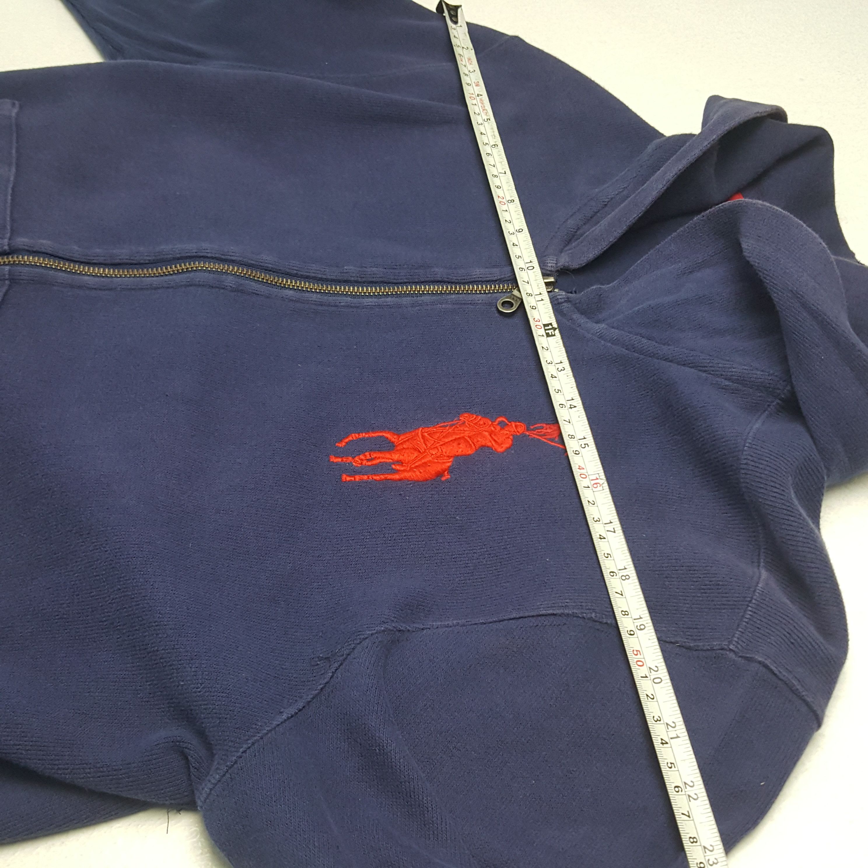 Polo Ralph Lauren × Vintage Vintage Polo Ralph Lauren Big Logo Zipper Jacket Hoodie Size US L / EU 52-54 / 3 - 4 Thumbnail