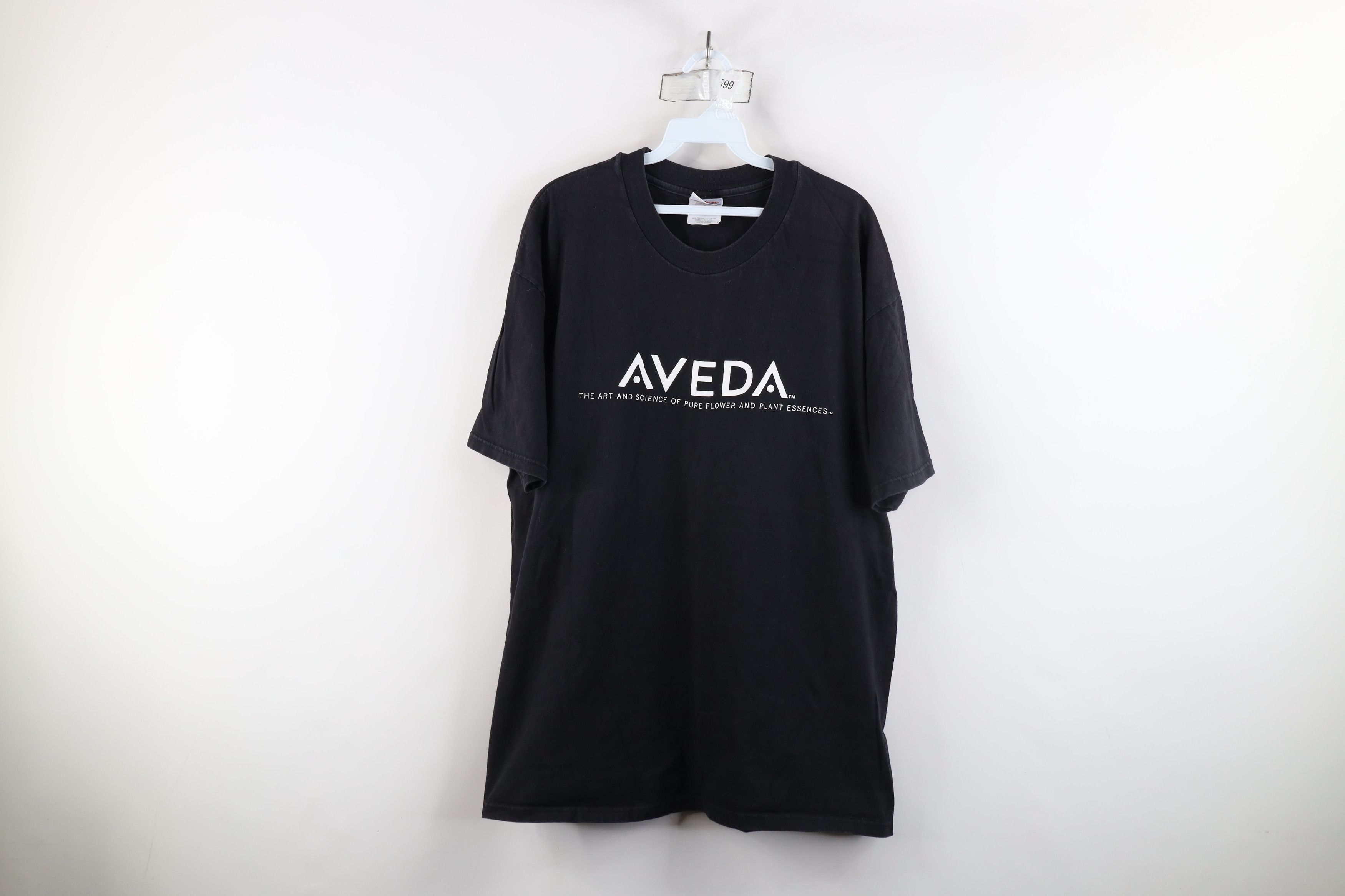 Vintage Vintage 90s Spell Aveda Shampoo Plant Flower T-Shirt Black Size XL / US 12-14 / IT 48-50 - 1 Thumbnail