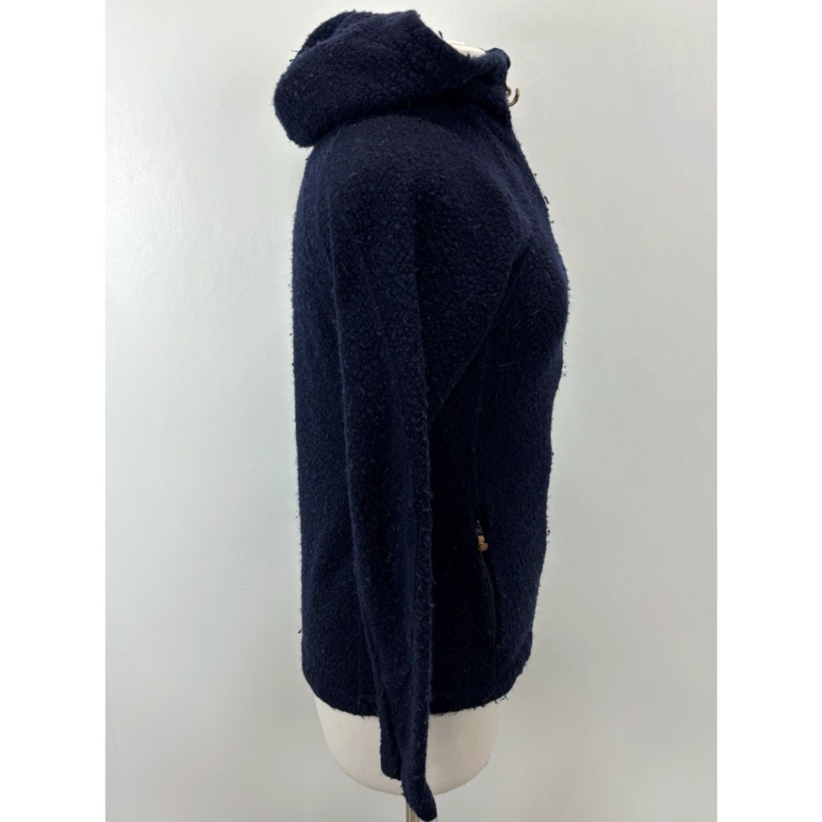 Vintage FJÄLLRÄVEN Kaitum Fleece Jacket Wool Blend Full Zip Blue Women’s Small S Jacket Regular Pilled (Pre-owned) Size S / US 4 / IT 40 - 4 Thumbnail