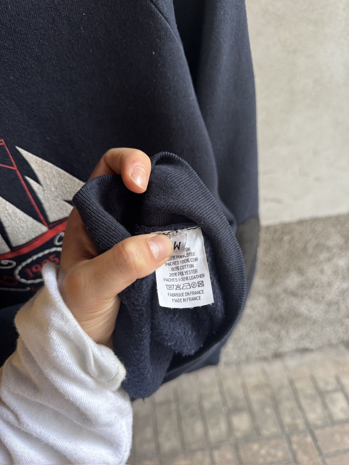 Maison Margiela Maison Margiela Artisanal A/H 1999 leather elbow crewneck Size US M / EU 48-50 / 2 - 11 Thumbnail