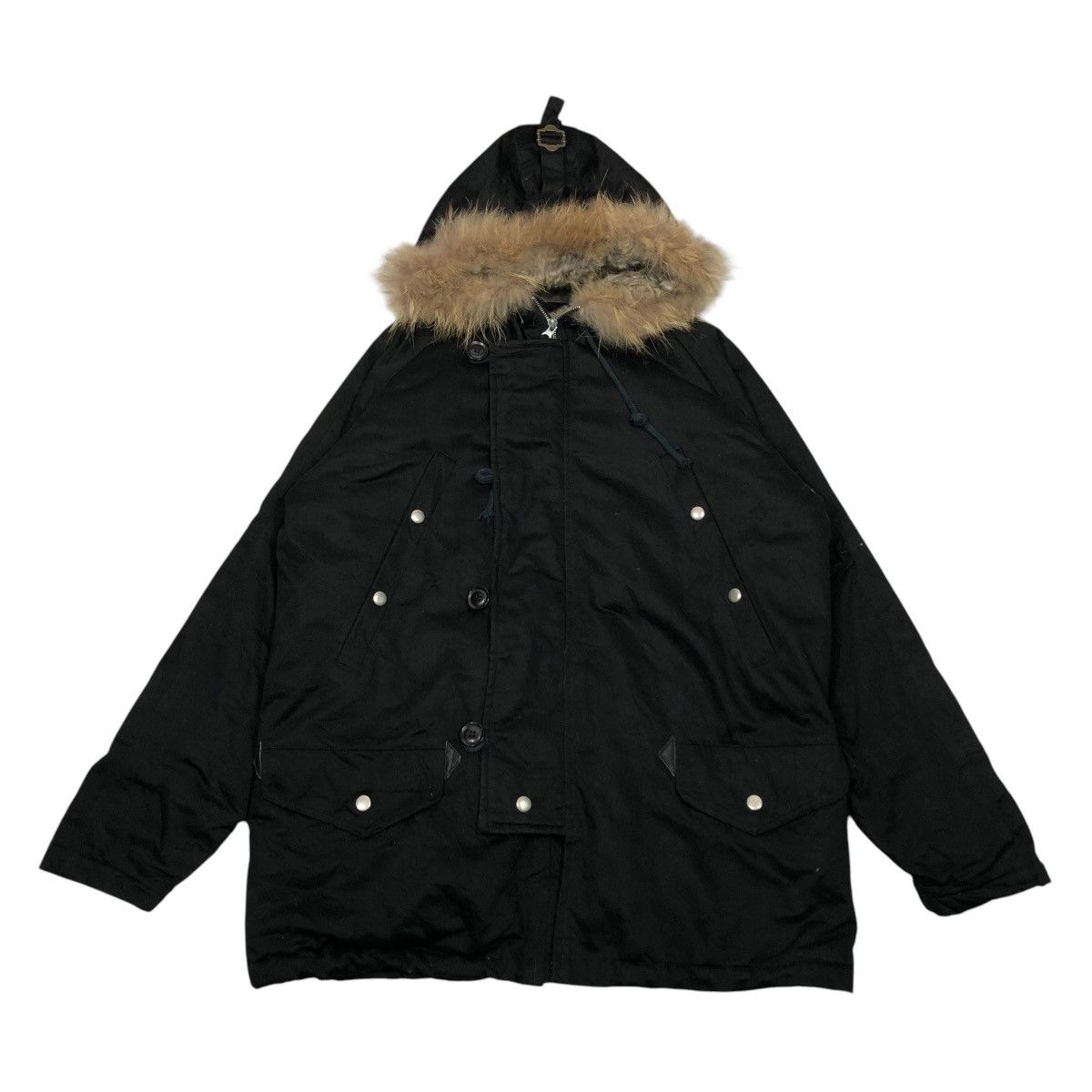 Japanese Brand 🔥BIKER JACKET BLANKET FUR HOODIE GLOBAL WORK ISSEY MIYAKE Size US L / EU 52-54 / 3 - 2 Thumbnail