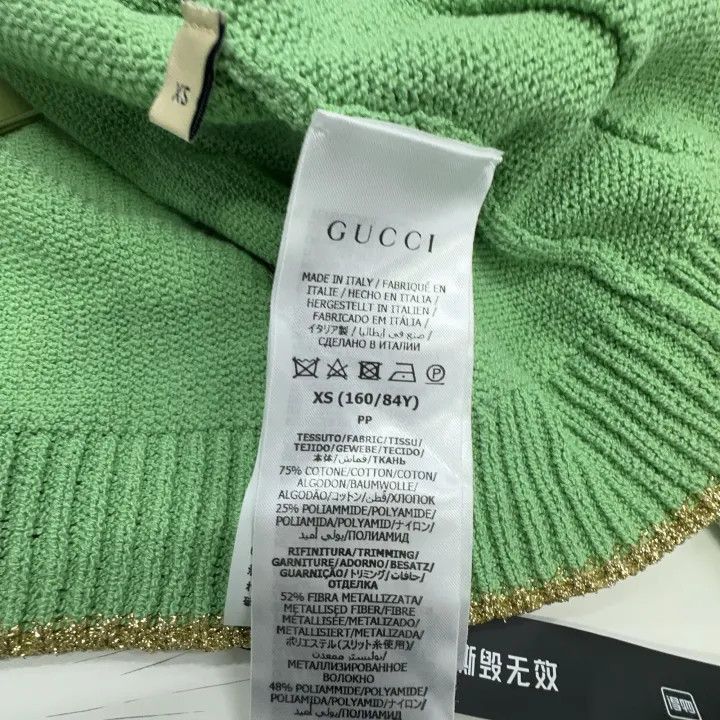 Gucci Gucci Green Long Sleeve Knit Cardigan-2507 Size XS / US 0-2 / IT 36-38 - 3 Thumbnail