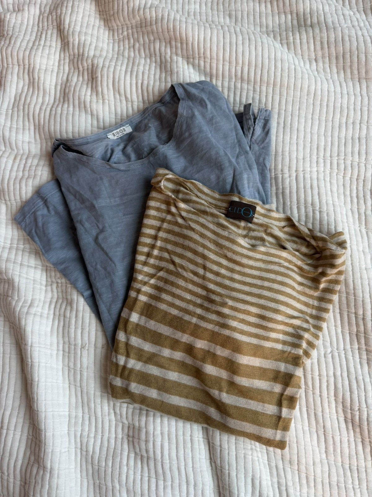 Bundle 2PC L/S and S/S Cotton Linen Tee