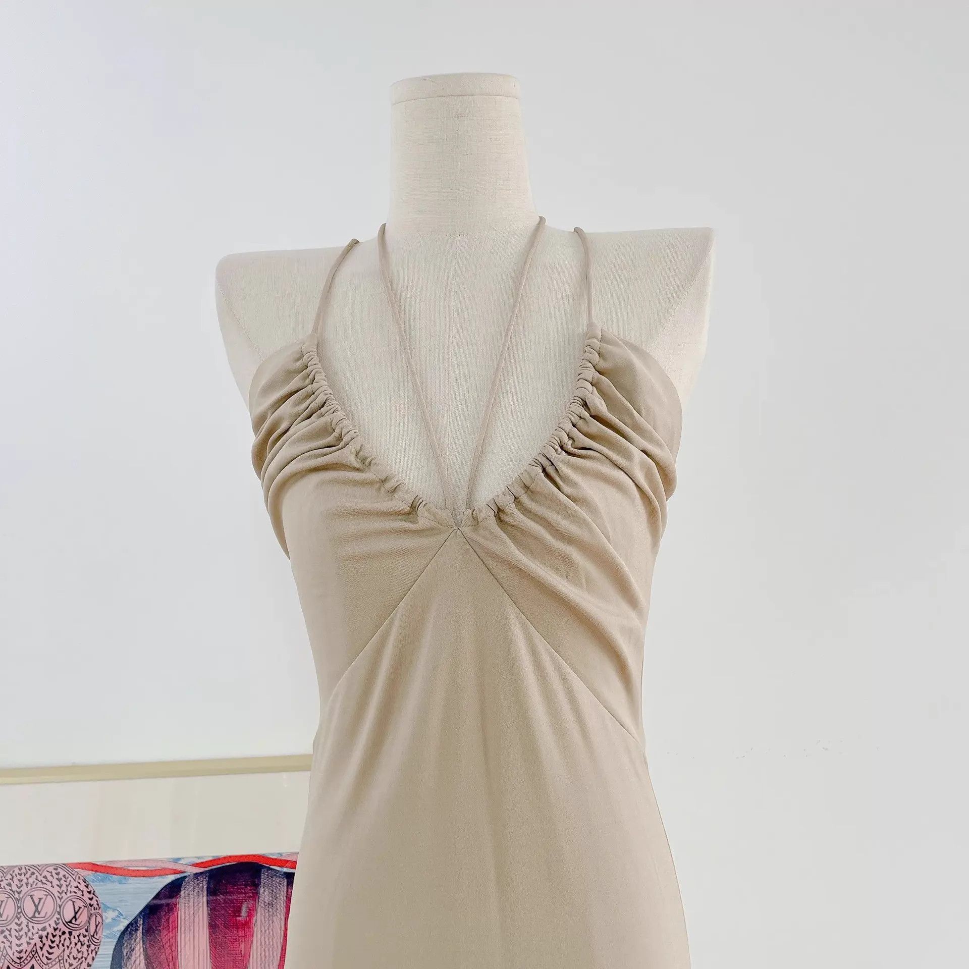 Christian Dior Monsieur Dior Beige Cami Dress F36 Size XS / US 0-2 / IT 36-38 - 6 Thumbnail