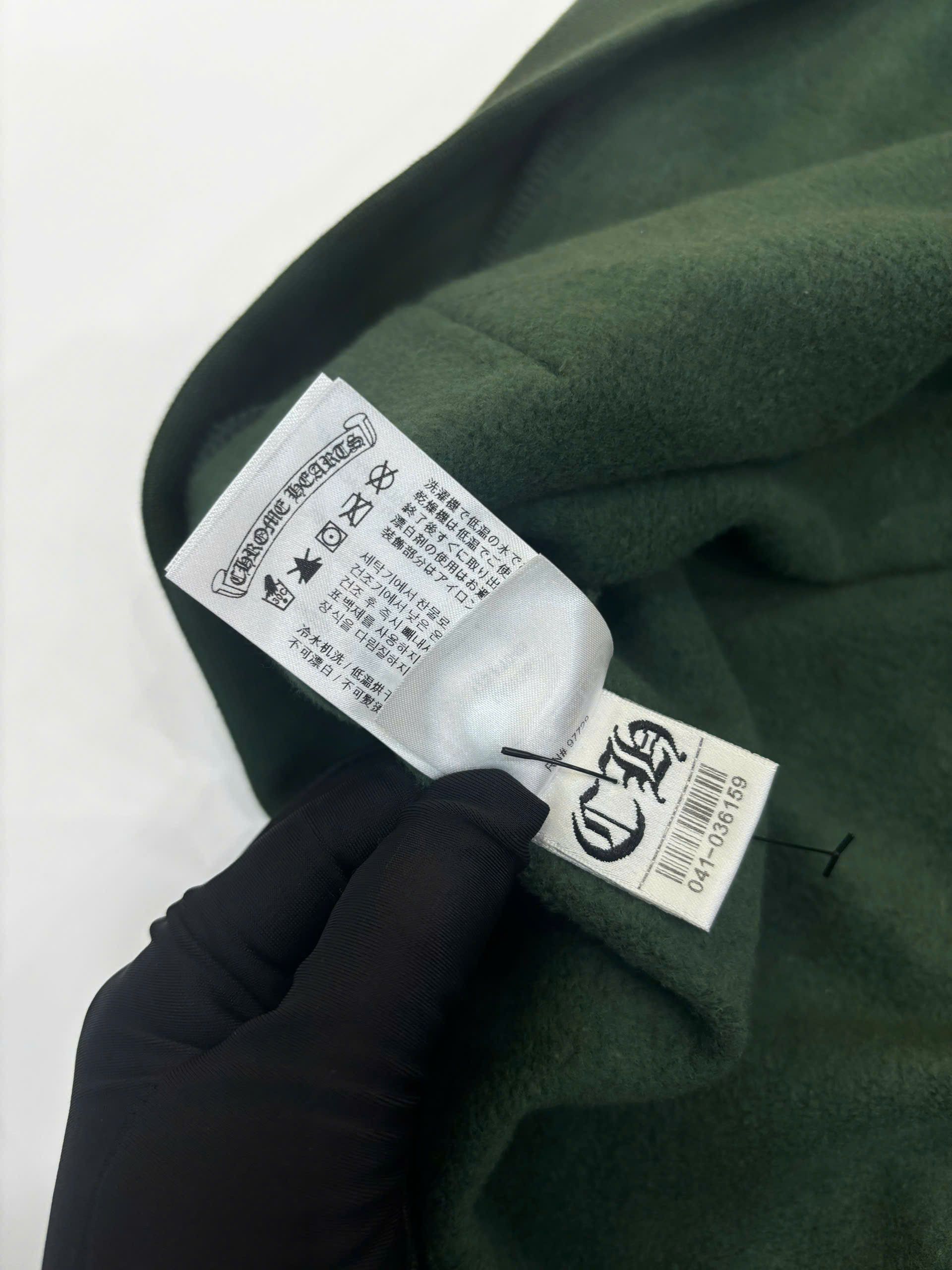Chrome Hearts CHROME HEARTS USA Script Logo Green Pullover Hoodie Size US L / EU 52-54 / 3 - 8 Thumbnail
