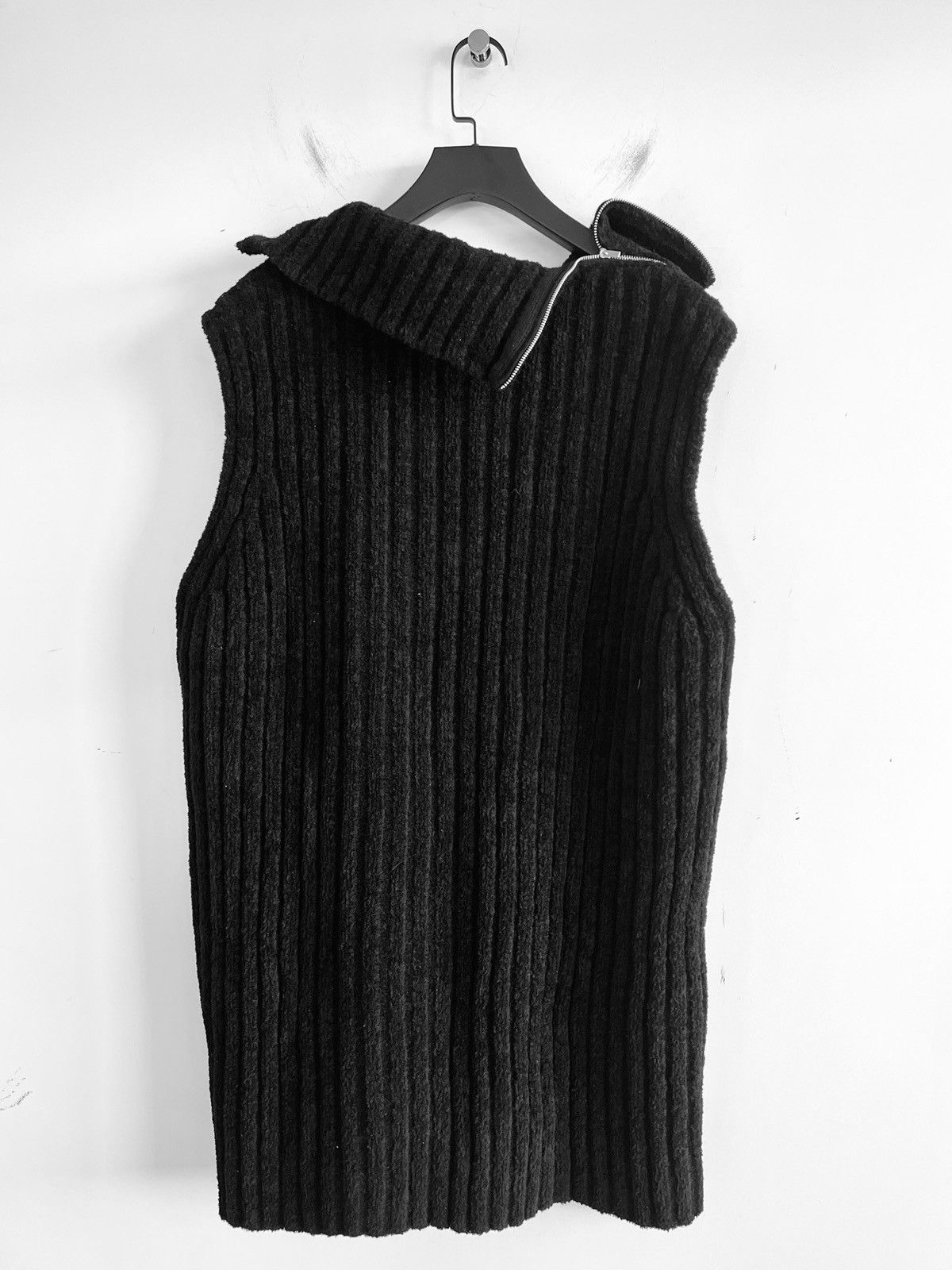 Yohji Yamamoto Yohji Yamamoto Pour Homme - Double-Zip Sleeveless Knit Vest Size US L / EU 52-54 / 3 - 8 Thumbnail