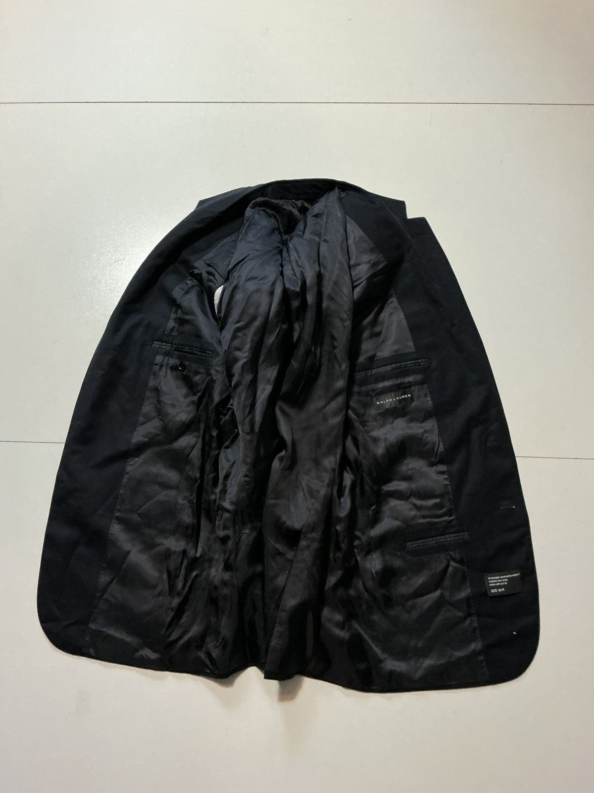 Ralph Lauren Black Label Ralph Lauren Black Label Wool Navy 2 Button Blazer Jacket Size 42L - 3 Thumbnail