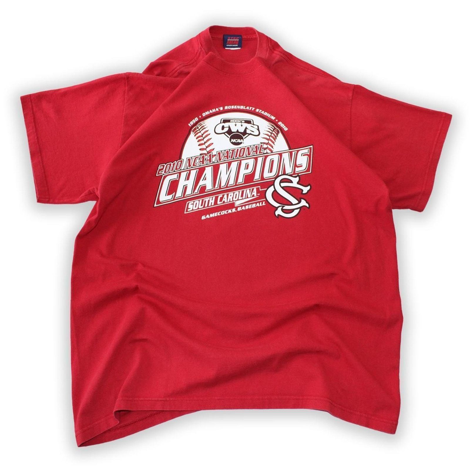 Vintage Vintage Red 2000's Step Ahead NCCA Baseball Graphic Tee Size US XL / EU 56 / 4 - 3 Thumbnail