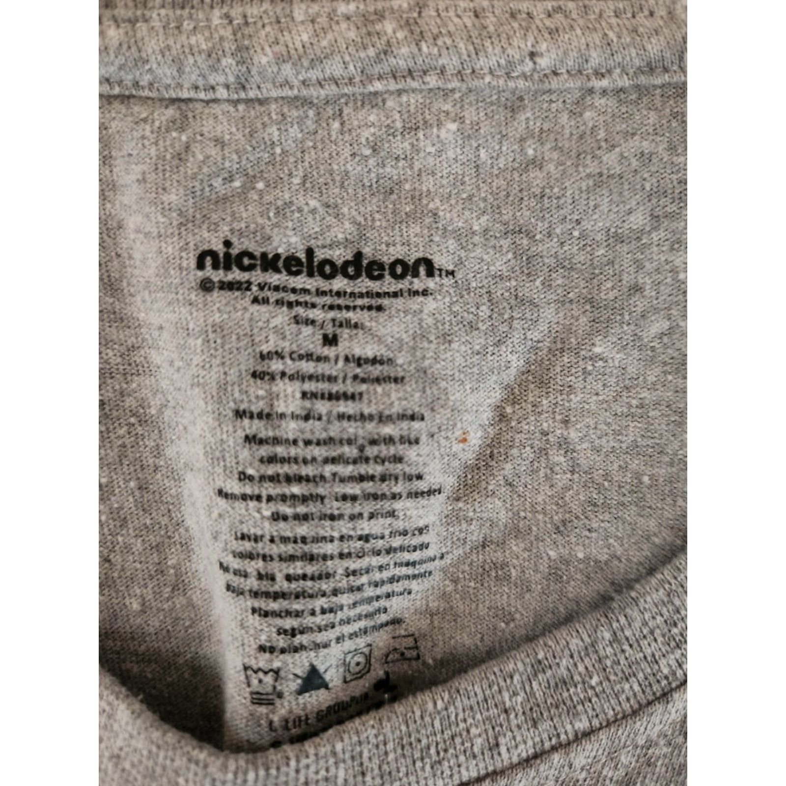 Nickelodeon Nickelodeon Short Sleeve Mens T Shirt Size Medium Retro 90's Gray Size US M / EU 48-50 / 2 - 2 Thumbnail