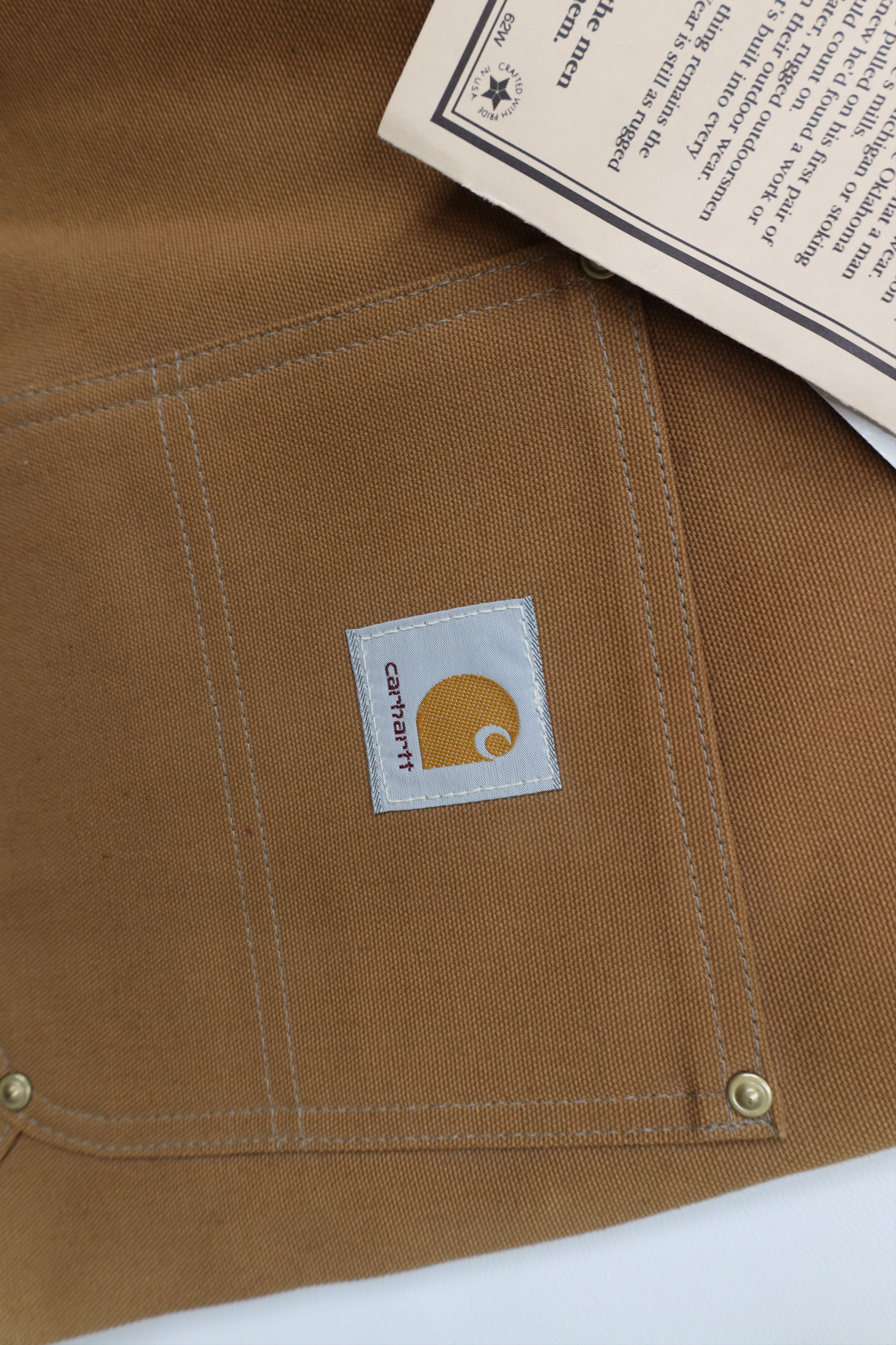 Carhartt Deadstock Vintage 90s Carhartt Wide Leg Pants Duck Brown USA Size US 42 / EU 58 - 12 Thumbnail