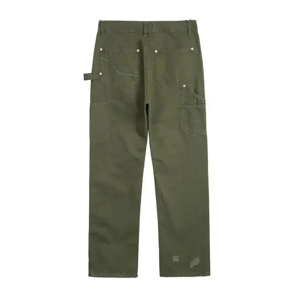 Japanese Brand Military green zipper utility flared cargo pants Size US 32 / EU 48 - 4 Thumbnail
