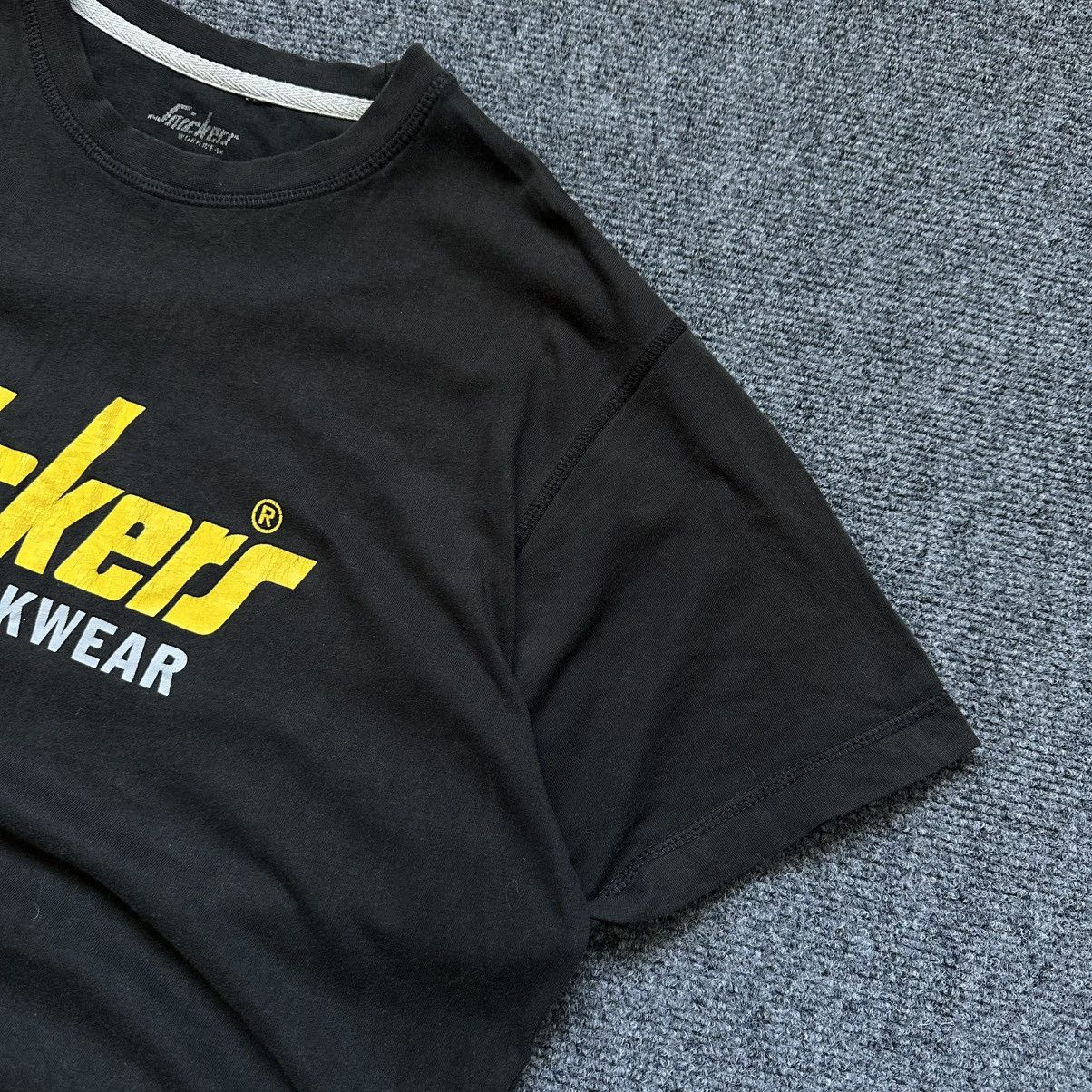 VTG Adult Snikers Work Wear T-shirts Big Logo Size L Trashed