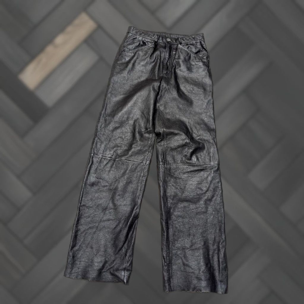 Vintage VINTAGE Wilsons Leather 30x32 Black Carpenter Pants Men XS? Size US 30 / EU 46 - 1 Thumbnail