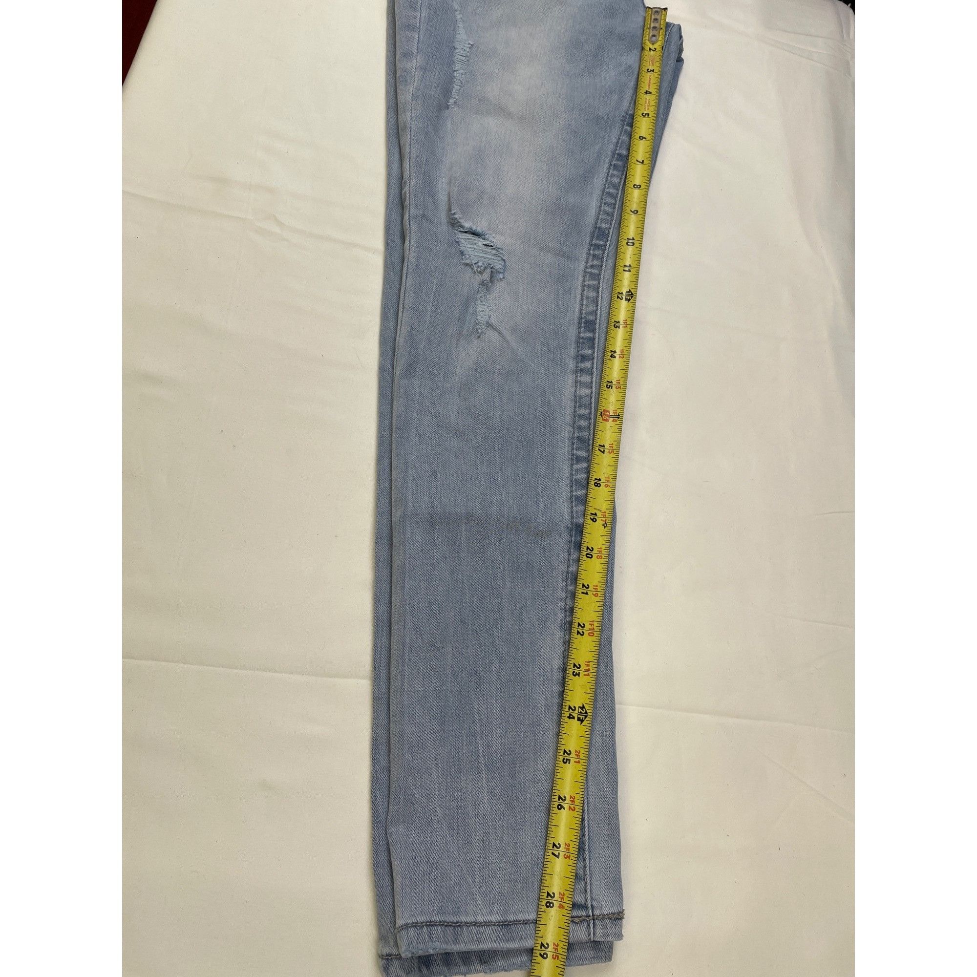 Other Seven7 Women's Light Blue Jeans Tummyless High Rise Size 8x2 Size 30" / US 8 / IT 44 - 9 Thumbnail