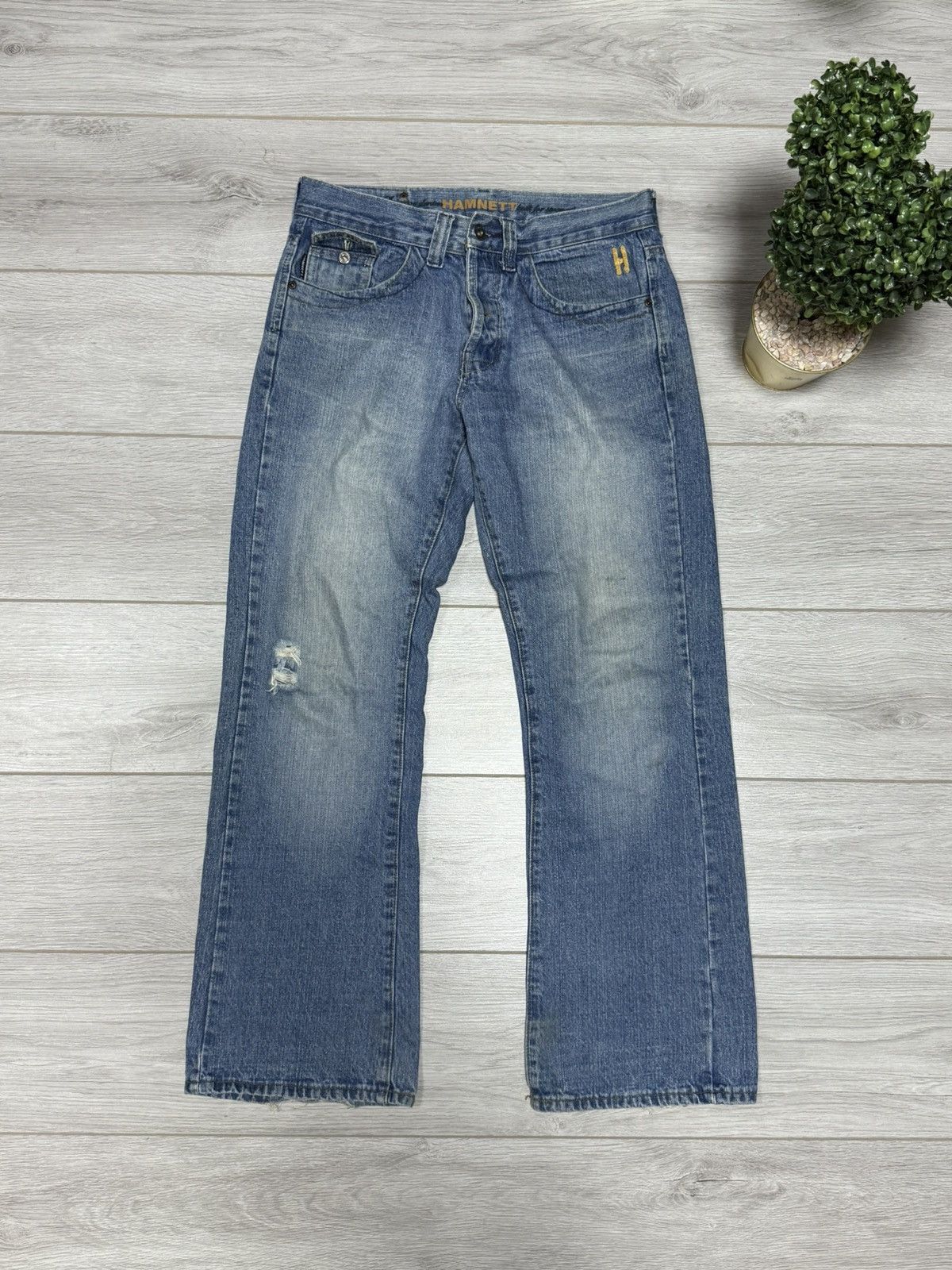 Katharine Hamnett London Katharine Hamnett big logo H flared jeans pants Size US 32 / EU 48 - 2 Thumbnail