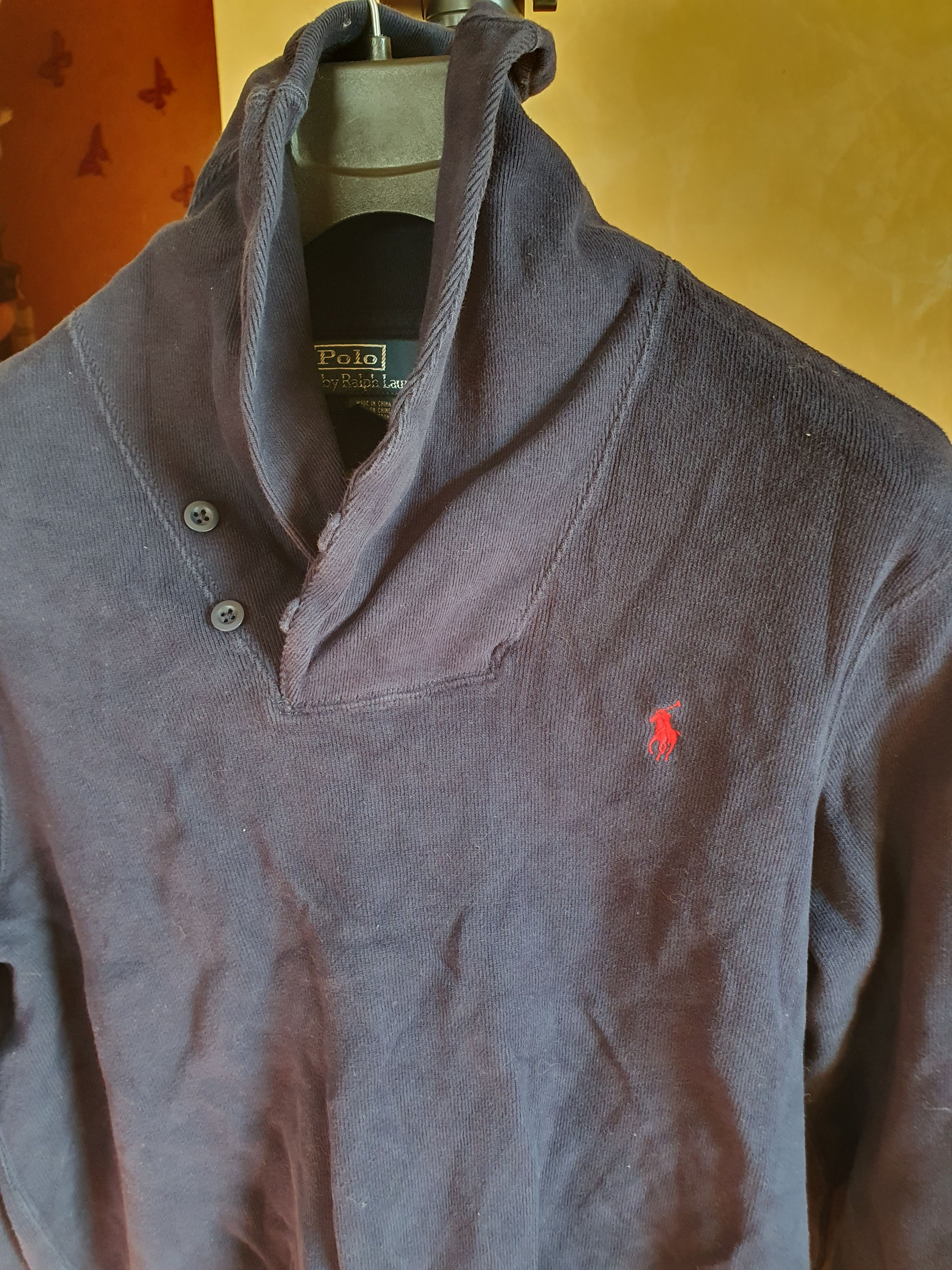 Polo Ralph Lauren Polo Ralph Lauren Shawl Neck Collar Sweater sz L Size US L / EU 52-54 / 3 - 5 Thumbnail
