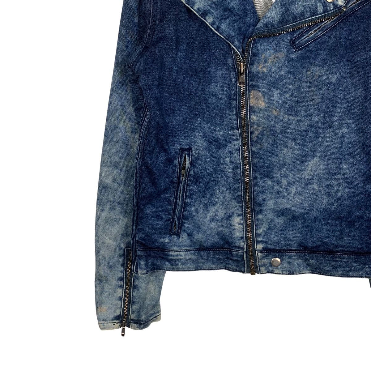 Japanese Brand ABORDAGE Acid Wash Double Collar Jacket #1801-C16 Size US M / EU 48-50 / 2 - 3 Thumbnail