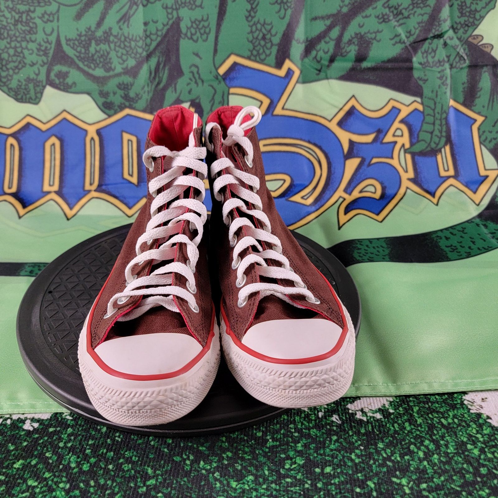 Converse Converse Chuck Taylor All-Star HiTop Brown/Red Sz. 8M 10W Size US 8 / EU 41 - 4 Thumbnail