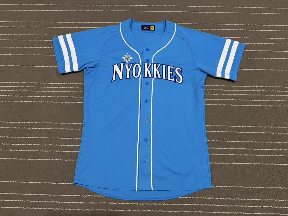 Mizuno MIZUNO X Nyokkies baseball jerseys L 2738 Size US L / EU 52-54 / 3 - 3 Thumbnail