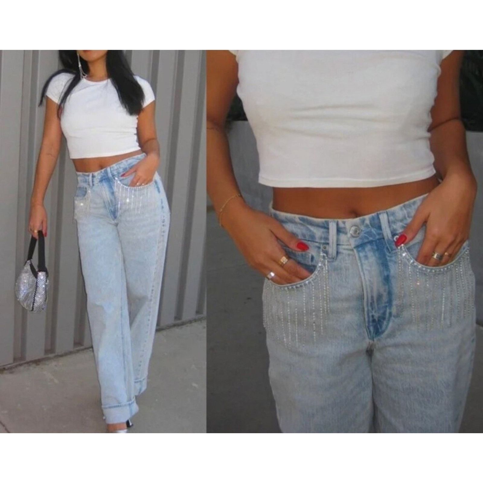 Good American Good ‘90s Straight Jeans Size 4/27