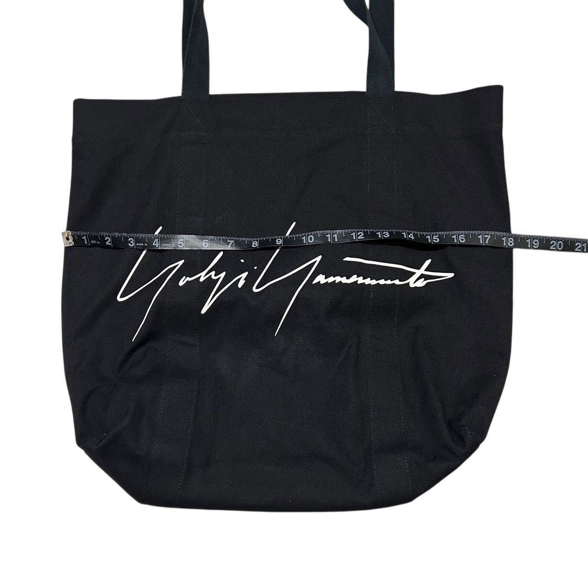 Yohji Yamamoto 641 Yohji Yamamoto bag men black cotton tote made in Japan Size ONE SIZE - 14 Thumbnail