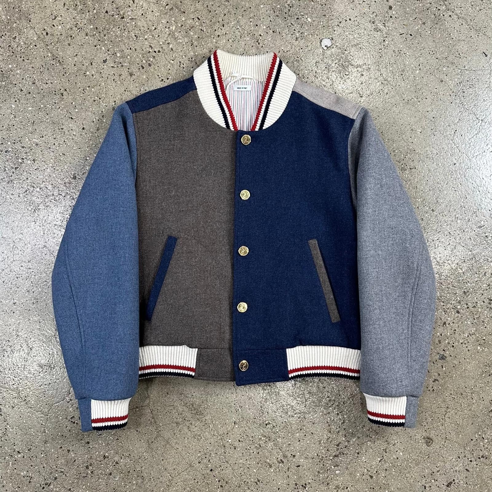 Thom Browne Thom Browne Multi-Color Bomber Jacket Size US M / EU 48-50 / 2 - 1 Thumbnail