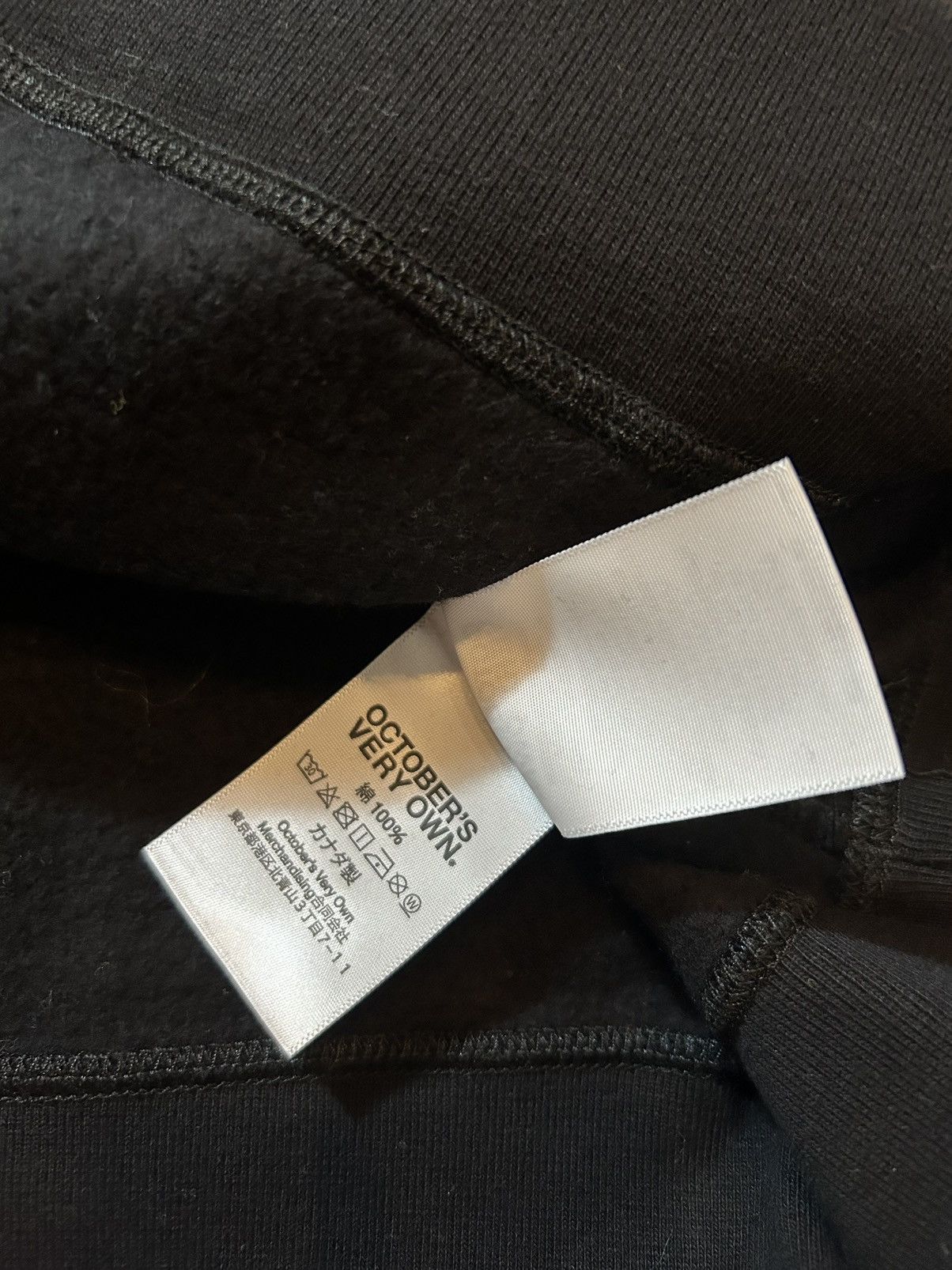 Drake × October's Very Own Triple Black Chenille Classic Owl Hoodie Size US L / EU 52-54 / 3 - 8 Thumbnail