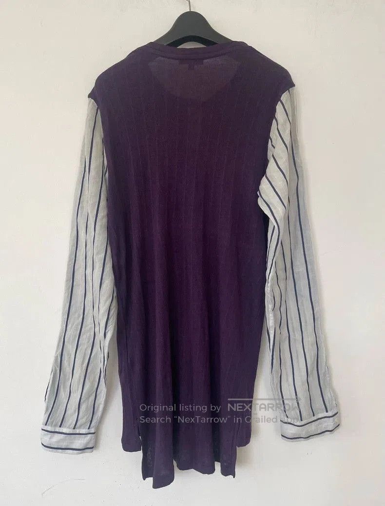 Ann Demeulemeester Ann Demeulemeester Men's patchwork Henry long sleeve T. Size US S / EU 44-46 / 1 - 2 Thumbnail