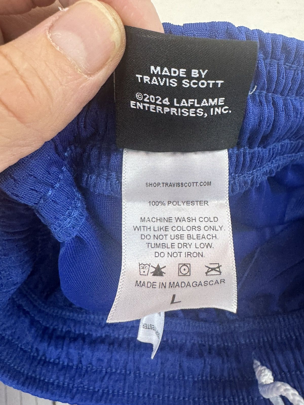 Travis Scott Travis Scott Elkins HS Shorts Blue large Size US 32 / EU 48 - 4 Thumbnail