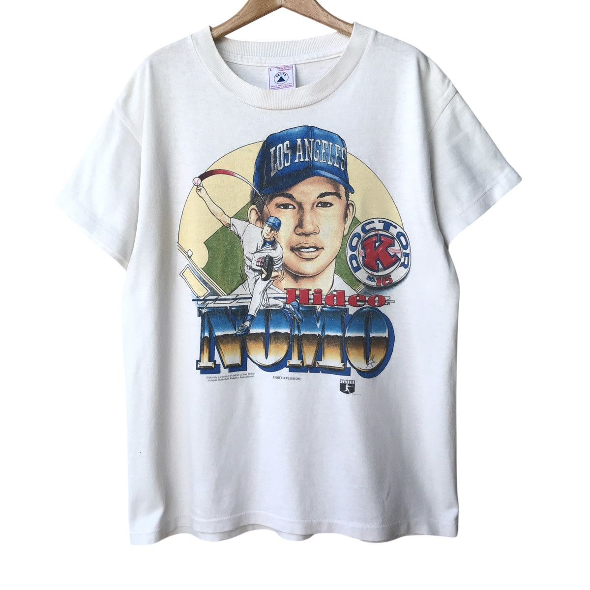 MLB × Vintage Hideo Nomo LA Dodgers Vintage 1990s Delta MLB Kids Tee Size US L / EU 52-54 / 3 - 1 Thumbnail