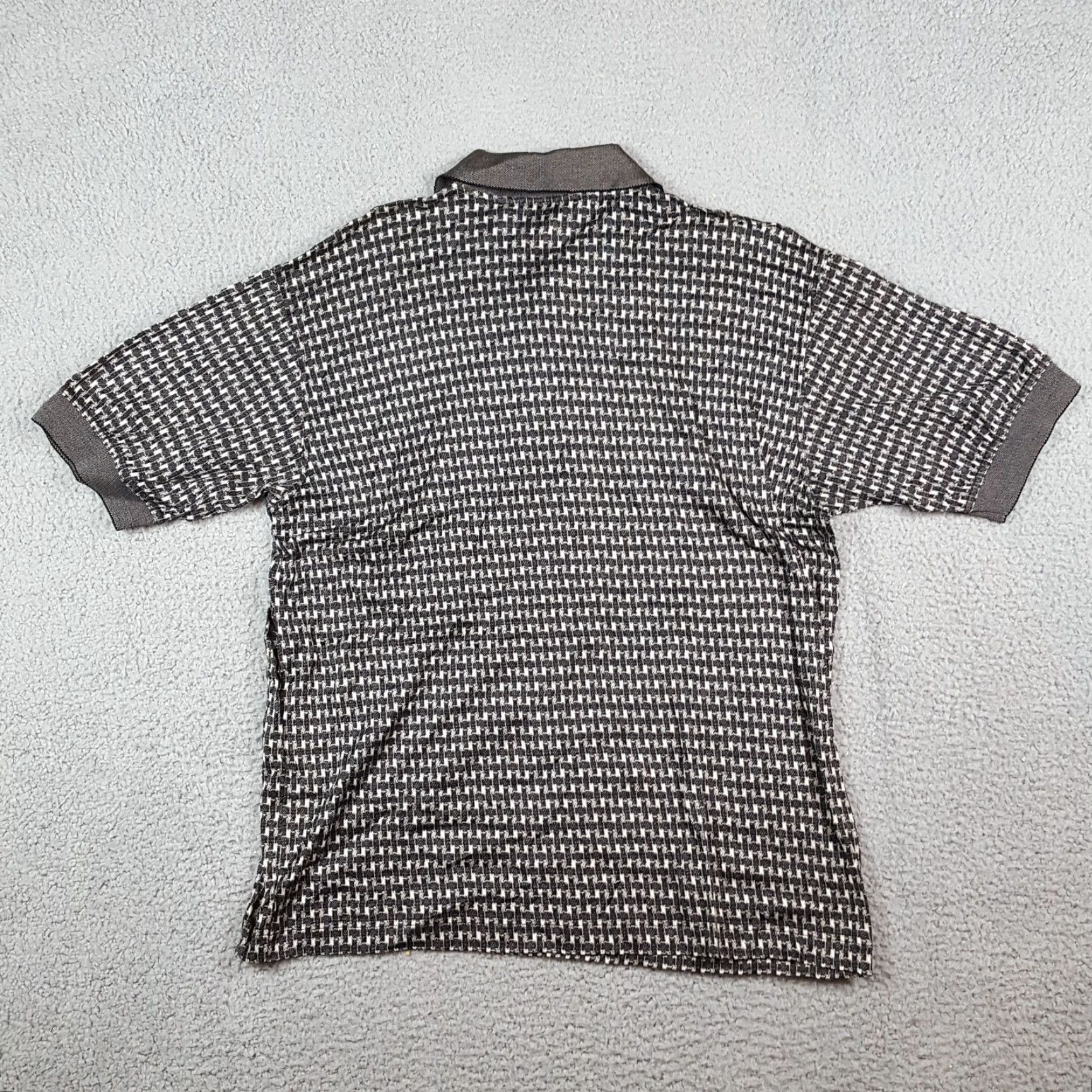 Vintage VINTAGE Como Polo Shirt Skater Houndstooth Gray Men’s Small Size S Button Collar Size US S / EU 44-46 / 1 - 5 Thumbnail