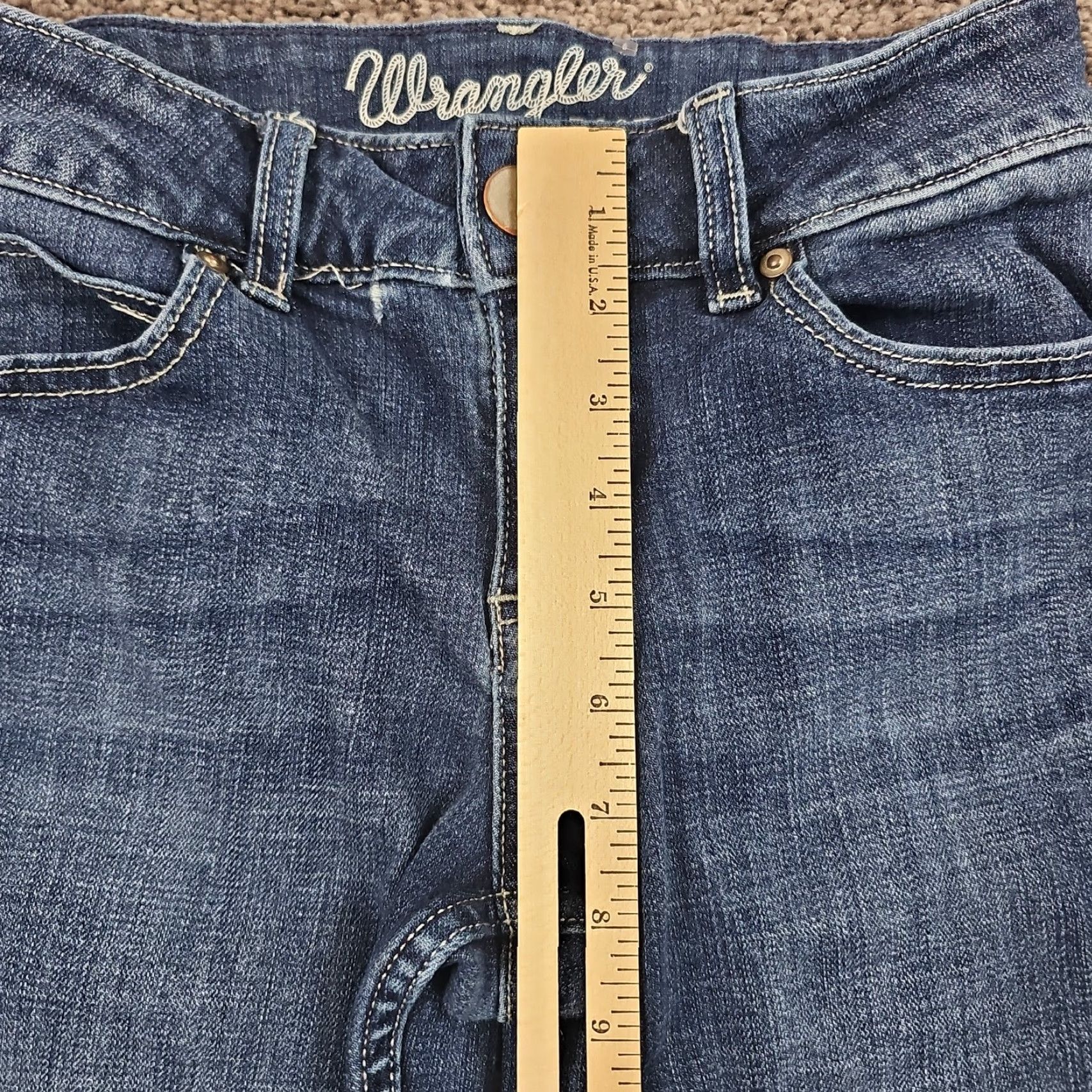 Wrangler Wrangler Jeans Womens 3 Bootcut Low Rise Dark Wash Western Stretch Denim 24x31 Size 26" / US 2 / IT 38 - 4 Thumbnail