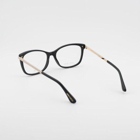Jimmy Choo Jimmy Choo JC269 0807 00 Eyeglasses Black 54mm Square Frame Size ONE SIZE - 3 Thumbnail