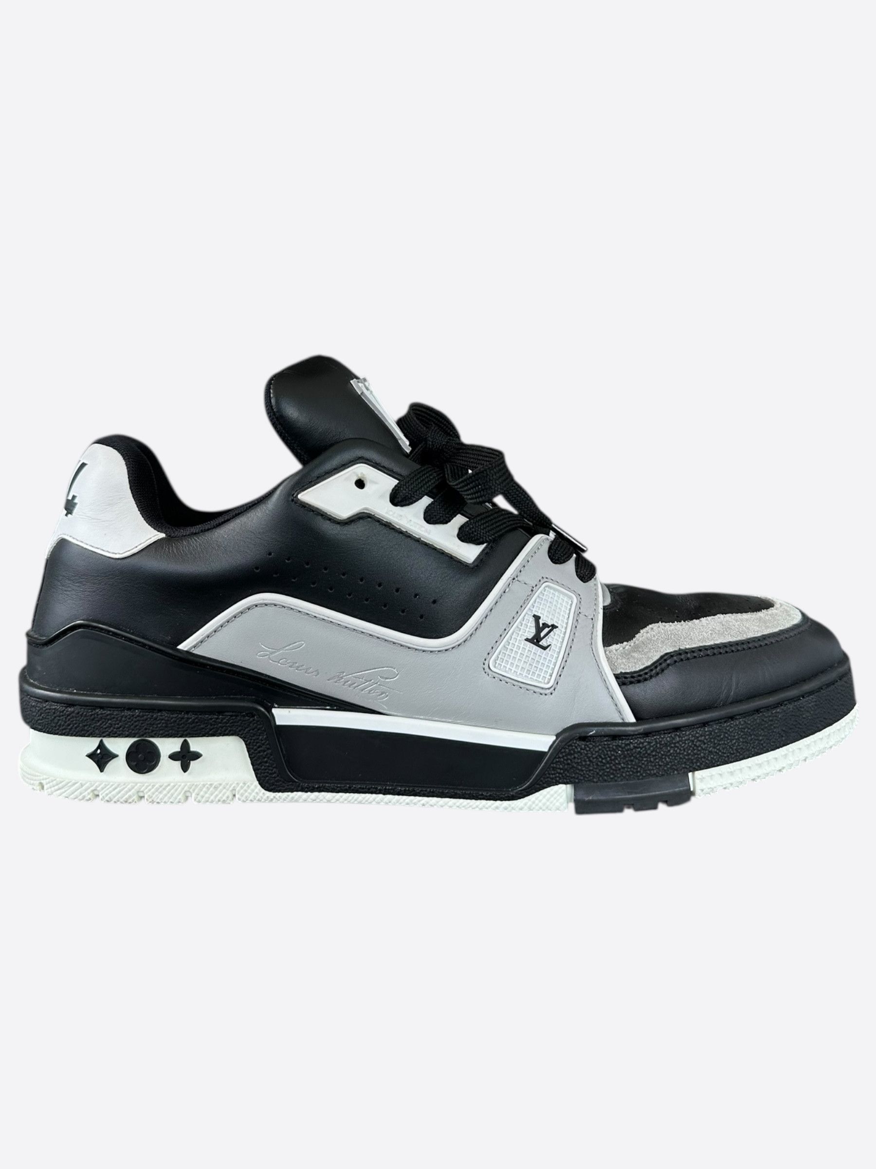 Louis Vuitton Louis Vuitton Black & Grey Trainers Size US 8 / EU 41 - 1 Thumbnail