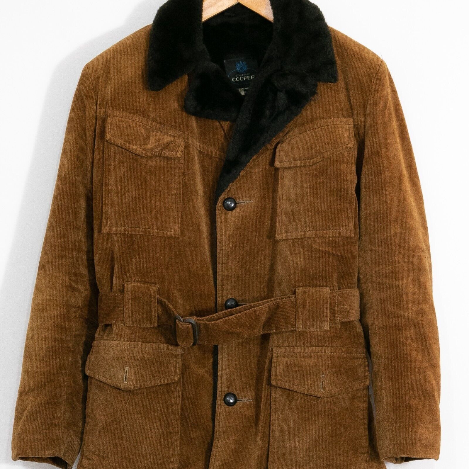 Cooper × Vintage Vintage Cooper Corduroy Rancher Coat Mens 42 Western Retro Size US L / EU 52-54 / 3 - 2 Thumbnail