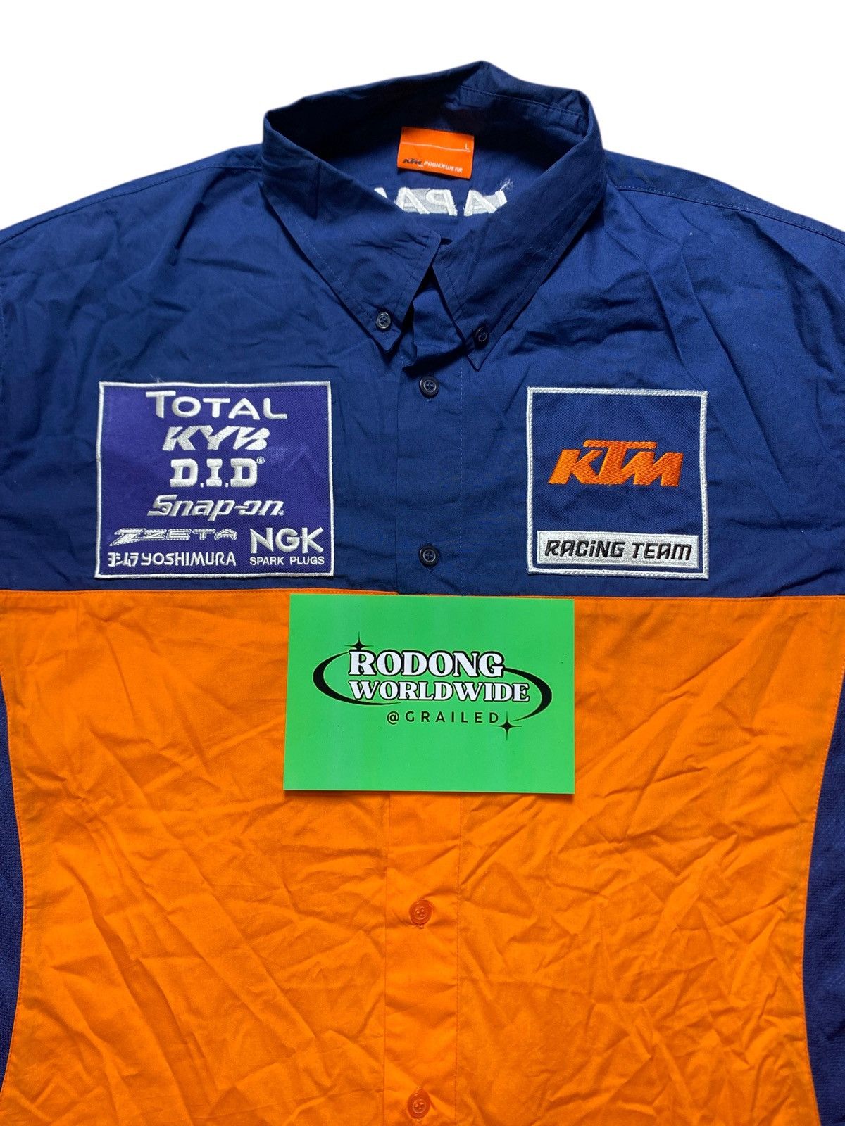 Japanese Brand VINTAGE KTM RACING TEAM JAPAN SHIRT Size US L / EU 52-54 / 3 - 3 Thumbnail