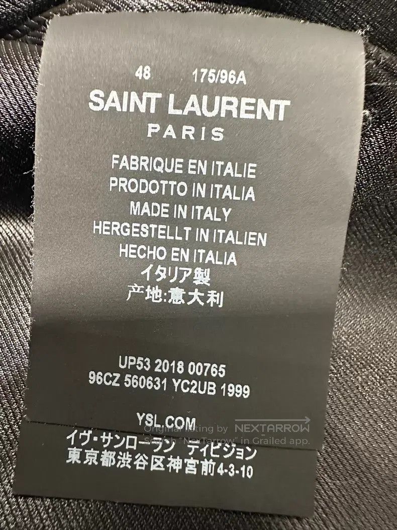 Saint Laurent Paris Saint Laurent Paris Back logo lo1 leather jacket with free Size US M / EU 48-50 / 2 - 3 Thumbnail