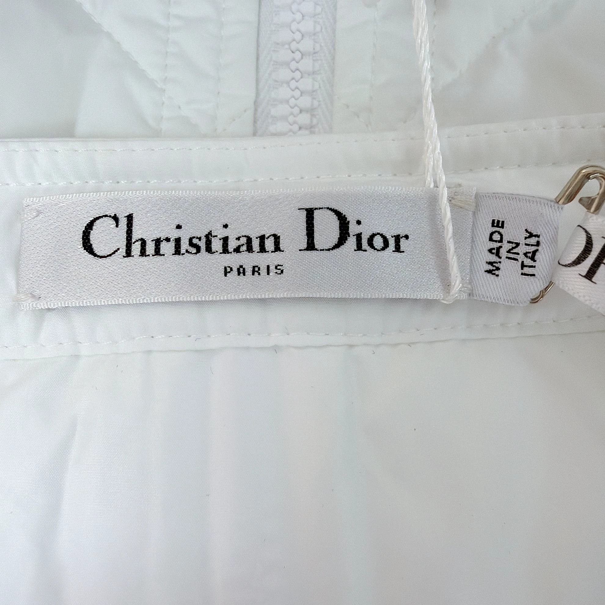 Dior Christian Dior Women's White Quilted Skirt F36 Size 26" / US 2 / IT 38 - 7 Thumbnail