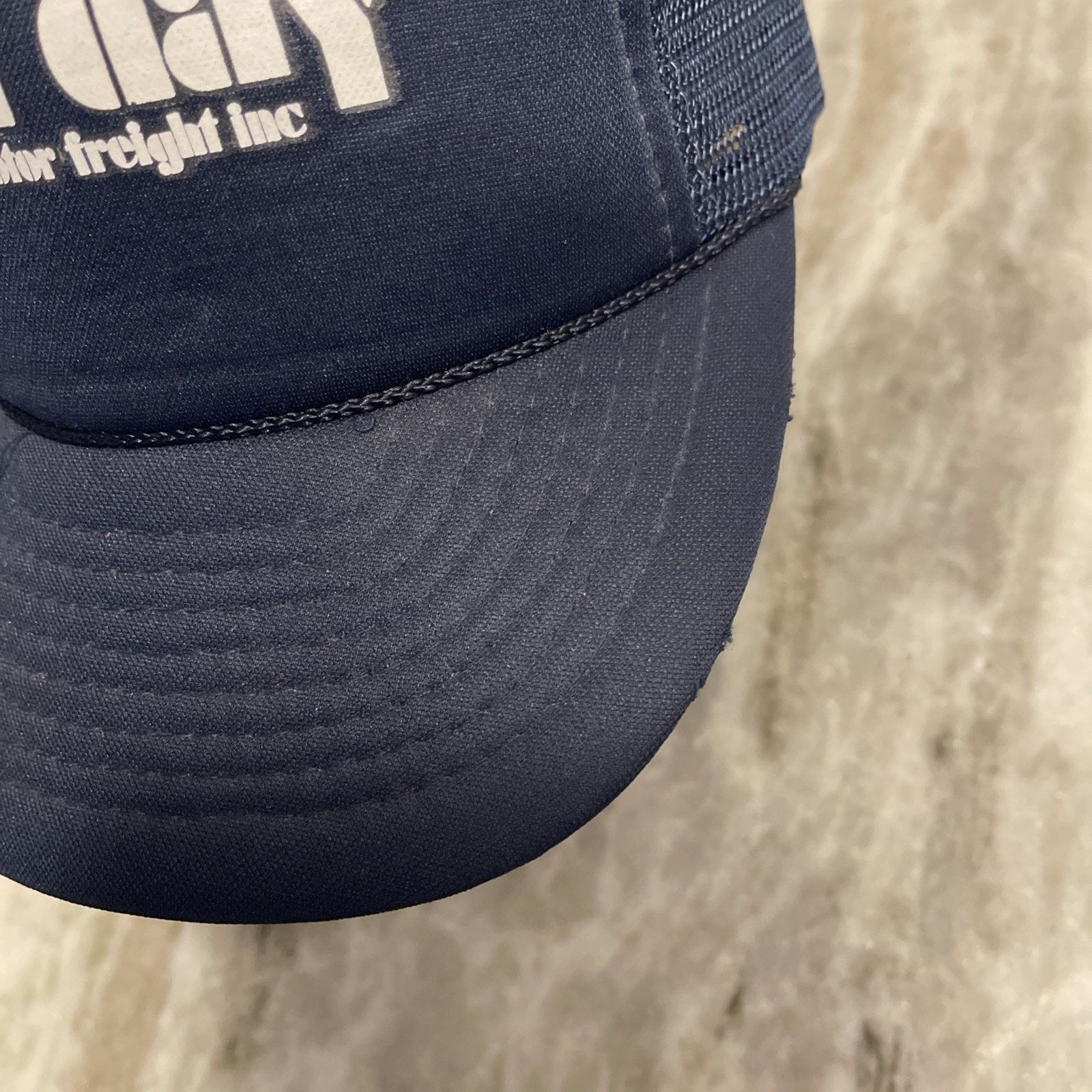 Vintage Vtg Next Day Motor Freight Hat Snap Back Blue Mesh Trucker Size ONE SIZE - 4 Thumbnail