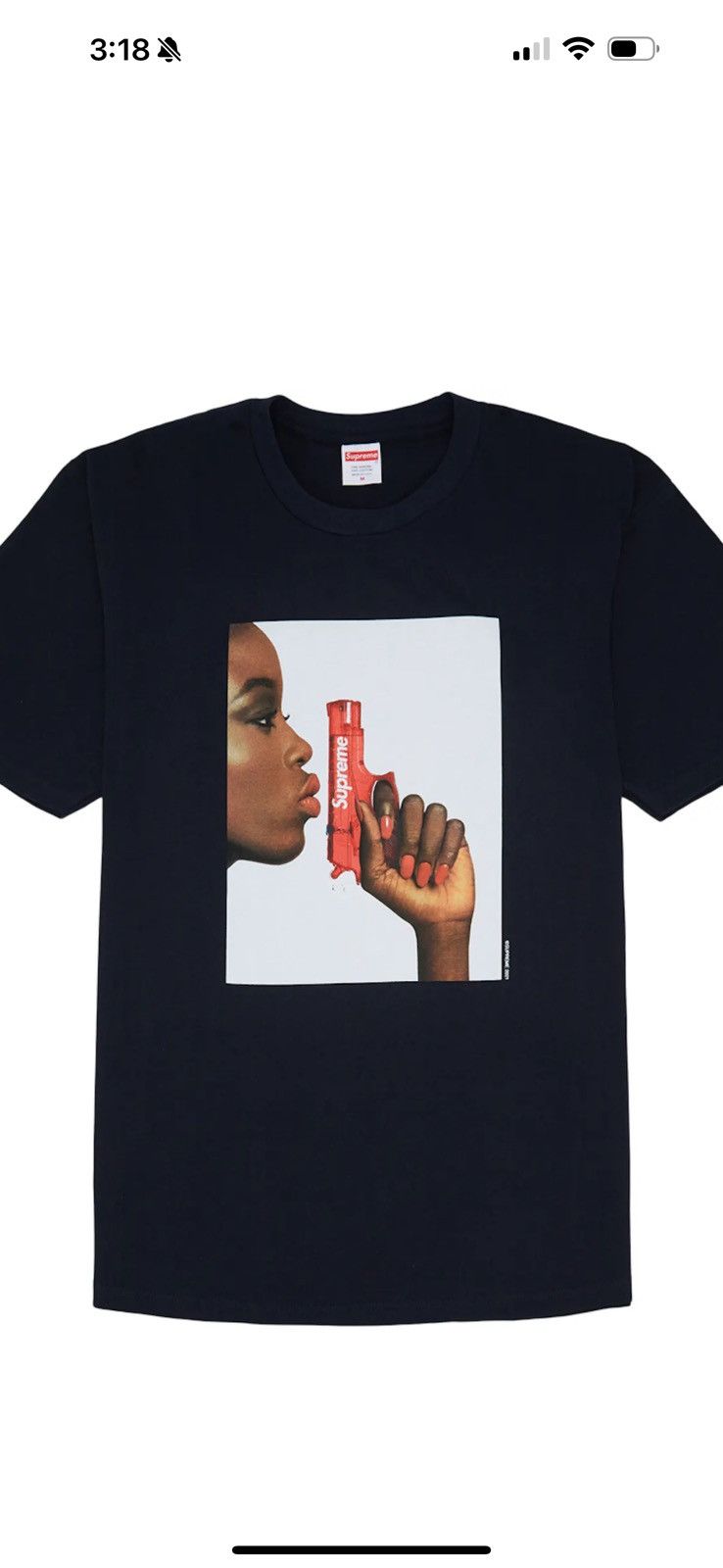 Supreme Supreme Water Gun Tee Navy Large brand nee in plastic Size US L / EU 52-54 / 3 - 3 Thumbnail