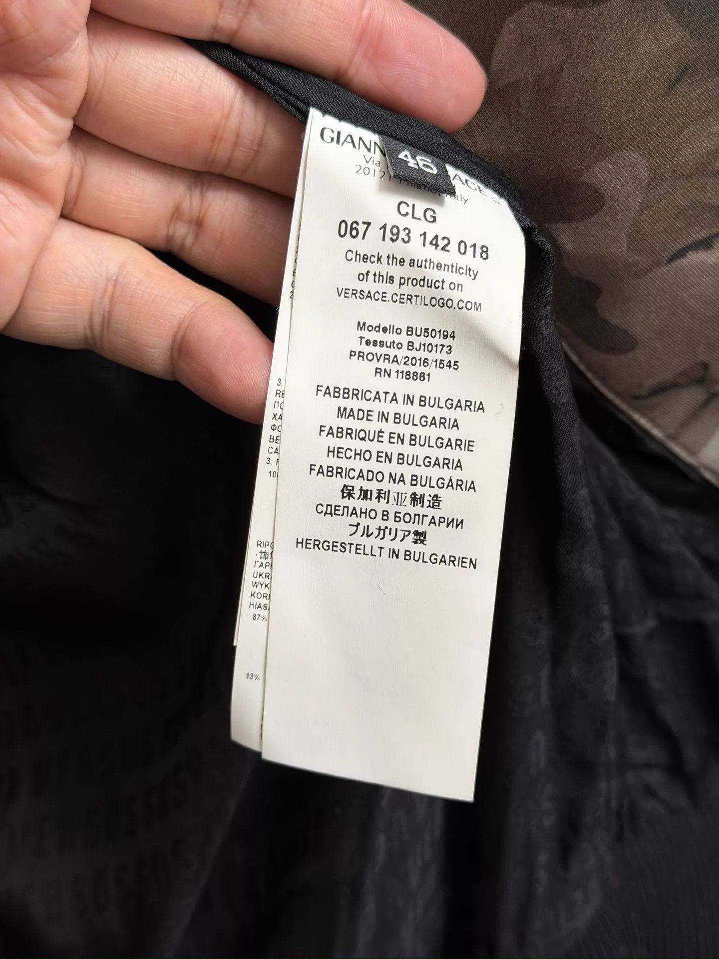 Versace Versace Versus Slim Fit Lion Camo Jacket 46 Size US S / EU 44-46 / 1 - 7 Thumbnail
